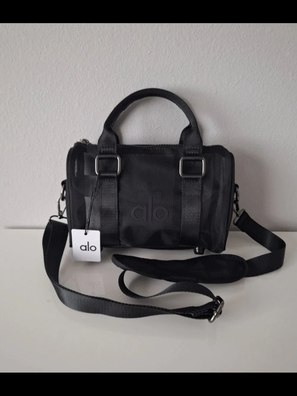ALO Yoga Mini Sheer Duffle Bag Black